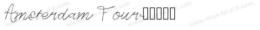 Amsterdam Four字体转换